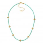 Wholesale faceted Bead Beaded Necklace Bubble Criss Cross Stations L Extender L