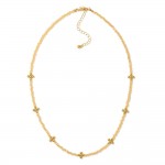 Wholesale faceted Bead Beaded Necklace Bubble Criss Cross Stations L Extender L