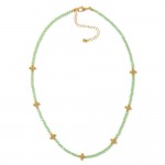 Wholesale faceted Bead Beaded Necklace Bubble Criss Cross Stations L Extender L