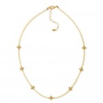 Wholesale faceted Bead Beaded Necklace Bubble Criss Cross Stations L Extender L