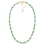 Wholesale beaded Stone Candy Necklace Metal Accents L Extender L