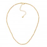 Wholesale metal Beaded Necklace Stone Beads L Extender L