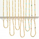 Wholesale metal Beaded Necklace Stone Beads L Extender L