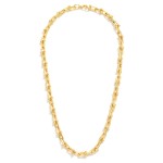 Wholesale gold Dipped Small U Chain Link Necklace L
