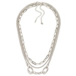 Wholesale set Two Chain Link Necklaces Paperclip Square Cable Link Chains L Exte