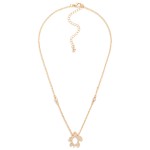 Wholesale chain Link Necklace Rhinestone Studded Sea Turtle Pendant L Extender L