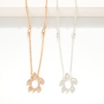 Wholesale chain Link Necklace Rhinestone Studded Sea Turtle Pendant L Extender L