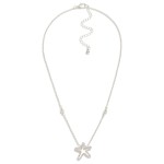 Wholesale chain Link Necklace Rhinestone Studded Starfish Pendant L Extender L