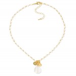 Wholesale beaded Chain Link Necklace Metal Sun Stone Pendants L Extender L