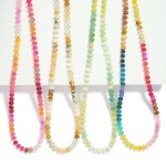 Wholesale candy Stone Beaded Necklace Gold Bead Details L Extender L