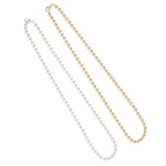 Wholesale metal Beaded Necklace Gold Dipped L