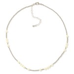Wholesale metal Beaded Necklace Pearl Accents L Extender L
