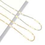 Wholesale metal Beaded Necklace Pearl Accents L Extender L