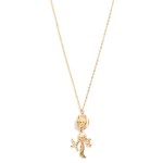 Wholesale chain Link Necklace Metal Cowboy Hat Western Charm Pendant L Extender