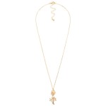 Wholesale chain Link Necklace Metal Cowboy Hat Western Charm Pendant L Extender