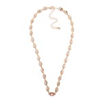 Wholesale pig Nose Chain Link Necklace Rhinestone Accent L Extender L