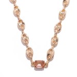 Wholesale pig Nose Chain Link Necklace Rhinestone Accent L Extender L