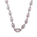 Wholesale pig Nose Chain Link Necklace Rhinestone Accent L Extender L