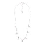 Wholesale chain Link Charm Necklace Metal Hollow Star Charms L Extender L