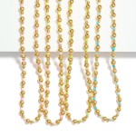 Wholesale metal Beaded Necklace Seed Bead Details L Extender L