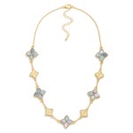 Wholesale chain Link Necklace Clover Stations L Extender L