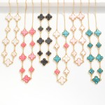 Wholesale chain Link Necklace Acetate Clover Stations L Extender L