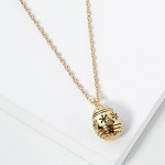 Wholesale dainty Chain Link Necklace Metal Easter Egg Pendant L Extender L Made