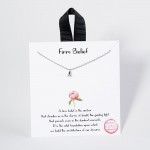 Wholesale dainty Chain Link Necklace Metal Flower Petal Pedant L Extender L Made