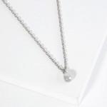 Wholesale dainty Chain Link Necklace Metal Flower Petal Pedant L Extender L Made