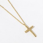 Wholesale dainty Chain Link Necklace Metal Hearts Cross Pendant L Extender L Mad