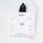 Wholesale dainty Chain Link Necklace Metal Bow Pendant L Extender L Made Korea H