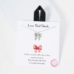Wholesale dainty Chain Link Necklace Metal Bow Pendant L Extender L Made Korea H