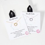 Wholesale dainty Chain Link Necklace Cubic Zirconia Ring Pendant Gold Dipped Hyp