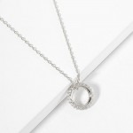 Wholesale dainty Chain Link Necklace Cubic Zirconia Ring Pendant Gold Dipped Hyp