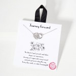 Wholesale dainty Chain Link Necklace Metal Love Knot Pendant Cubic Zirconia Acce