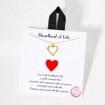 Wholesale dainty Chain Link Necklace Metal Heart Pendant L Extender L Made Korea