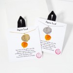 Wholesale dainty Chain Link Necklace Metal Leaf Pendant Gold Dipped Hypoallergen
