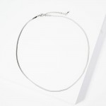 Wholesale herringbone Chain Necklace Stainless Steel Tarnish Resistant Hypoaller