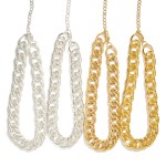 Wholesale chunky Double Cuban Chain Link Necklace L Extender L