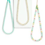 Wholesale flat Pearl Disk Bead Beaded Necklace L Extender L