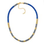 Wholesale disk Bead Beaded Necklace Metal Tones L Extender L