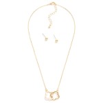 Wholesale simple Interlinked Cover Necklace L Extender L