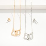 Wholesale simple Interlinked Cover Necklace L Extender L