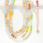 Wholesale candy Bead Beaded Necklace Gold Beads L Extender L