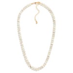 Wholesale candy Stone Beaded Necklace Gold Detailing L Extender L