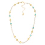 Wholesale chain Link Necklace Cubic Zirconia L Extender L