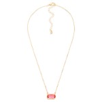 Wholesale chain Link Necklace Glass Crystal Pendant L Extender L