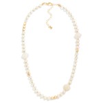 Wholesale beaded Necklace Faceted Beads Metal Tones Stone Clover Stations L Exte