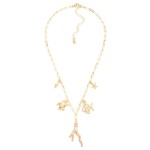 Wholesale paperclip Chain Link Charm Necklace Metal Beach Charms L Extender L