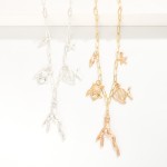 Wholesale paperclip Chain Link Charm Necklace Metal Beach Charms L Extender L